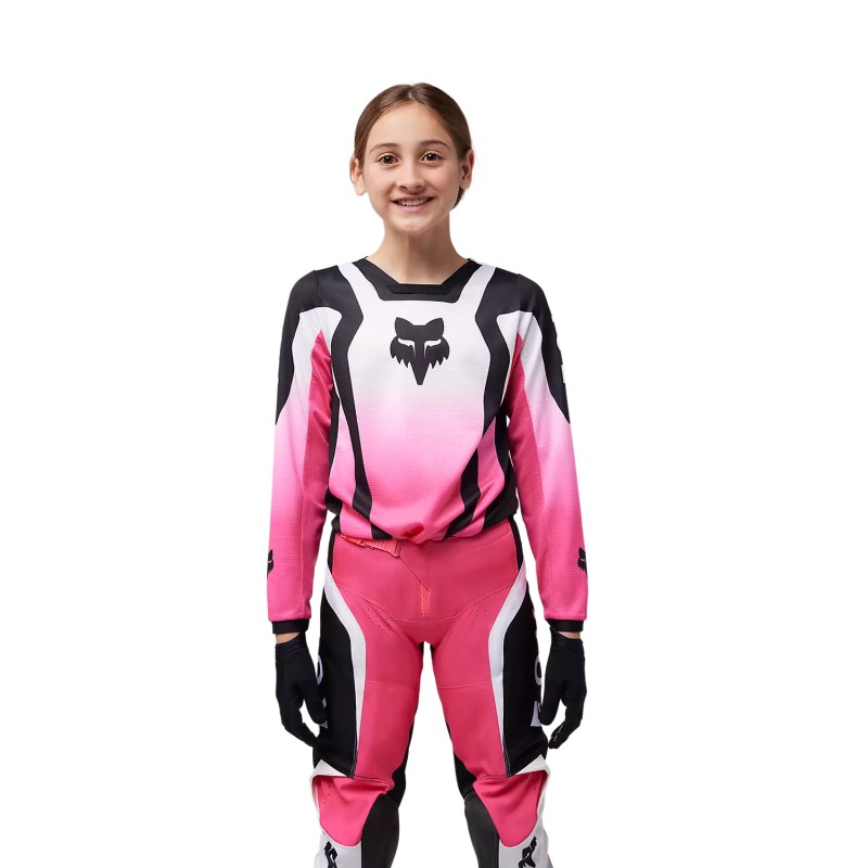 Gear Set FOX Youth 180 Lean Black/Pink 33054-285+33062-285 Fox Kids Clothing Motocross Gear