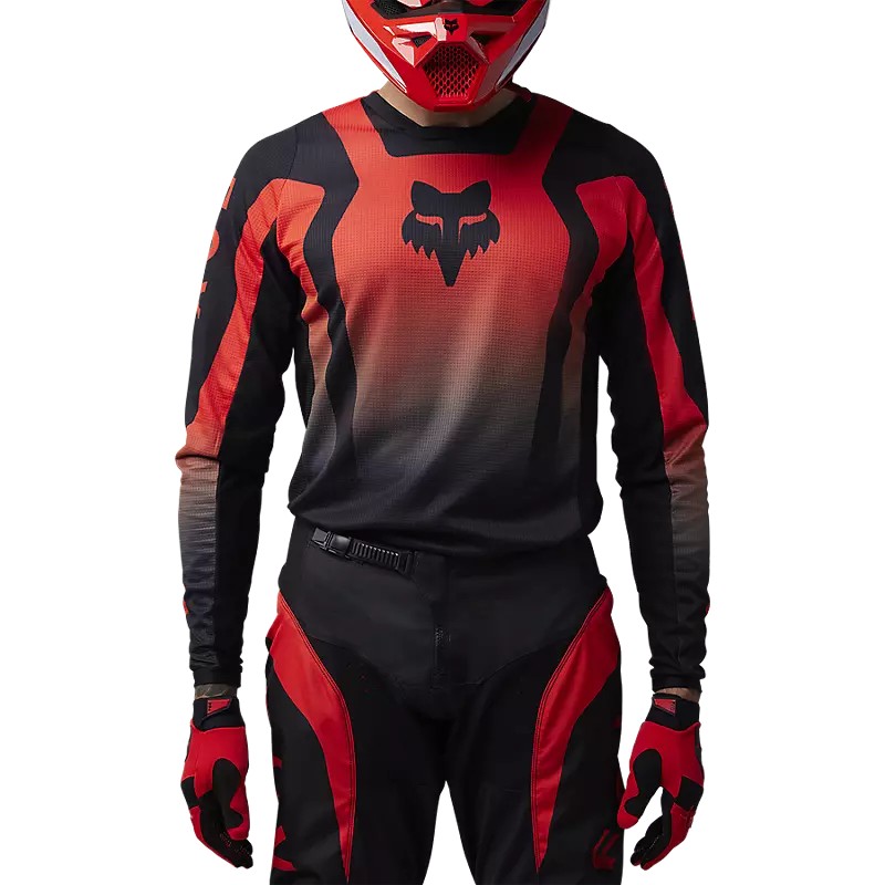 Gear Set FOX 180 Lean 2025 | Red Fluo 33008-110+33008-110 Fox Combo Jersey & Pant Motocross/Enduro