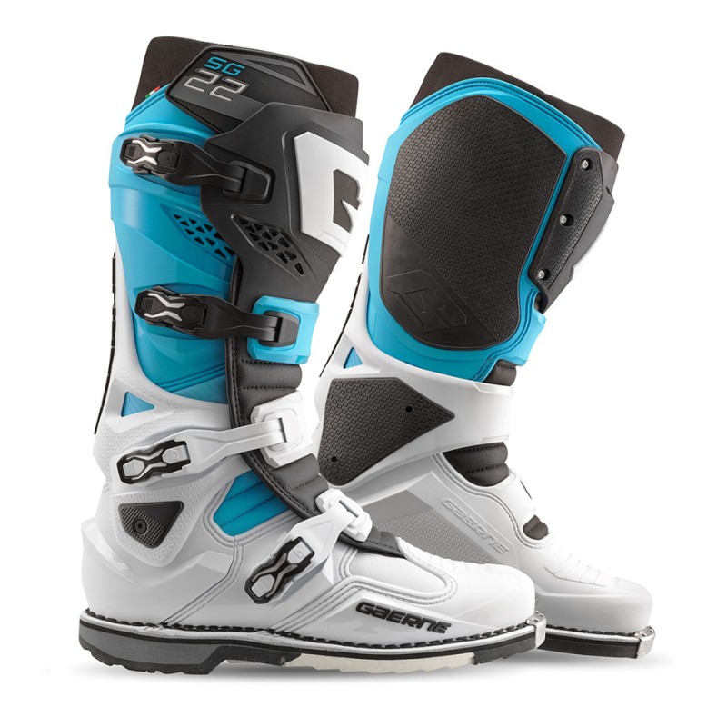 Boots Gaerne SG 22 White/Black/Light Blue|LE 2262-003 Gaerne Motocross | Enduro Boots