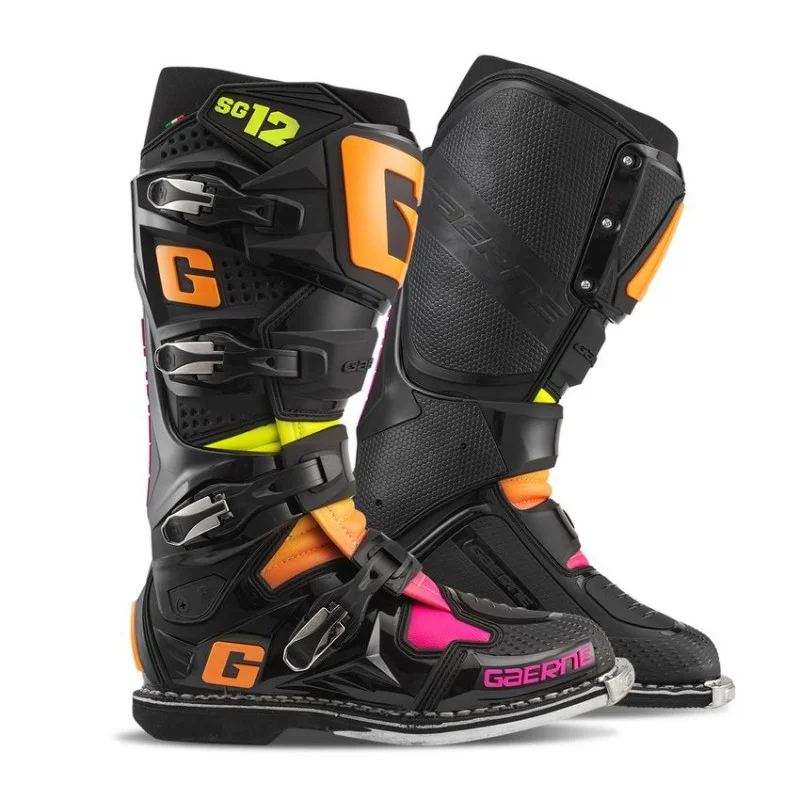 Boots Gaerne SG12 Black/Orange/Pink|LE 2174-108 Gaerne Motocross | Enduro Boots