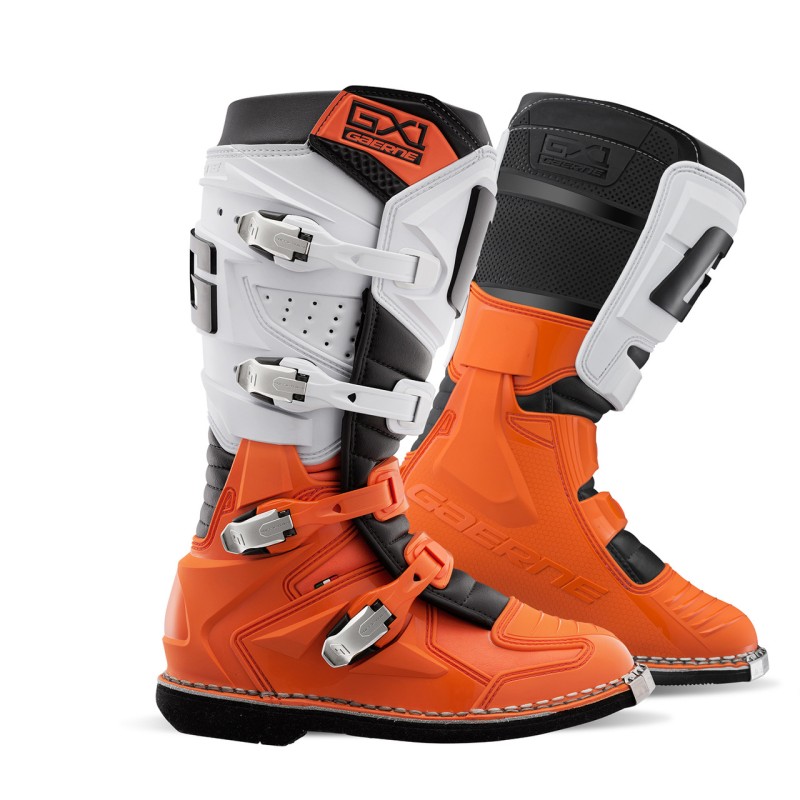 Motocross Stiefel Gaerne GX1  orange/weiß