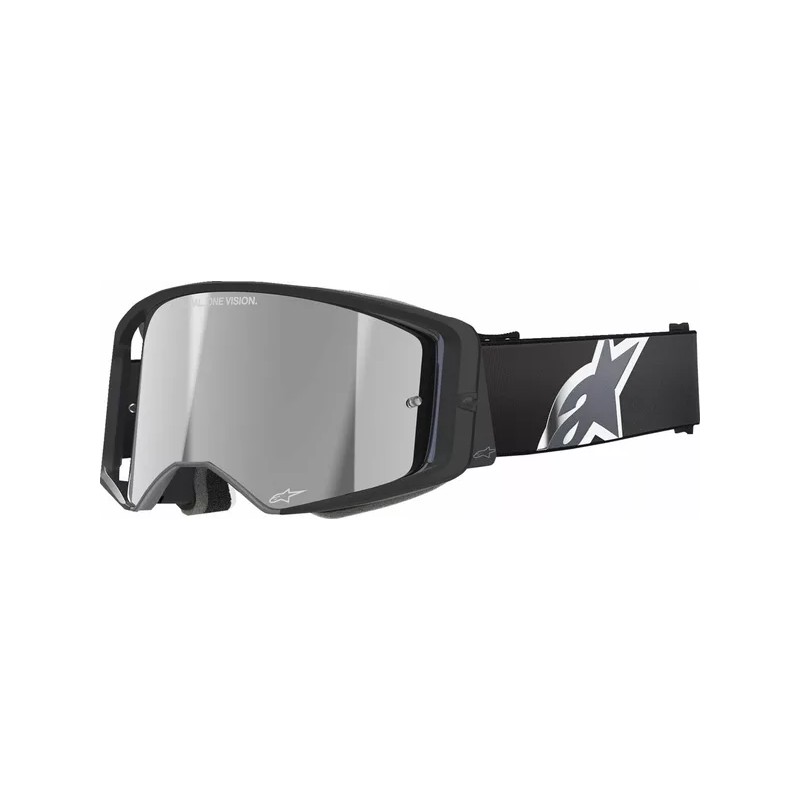 Motocross Masque Alpinestars Supertech Corp Noir|Lentille miroir grise