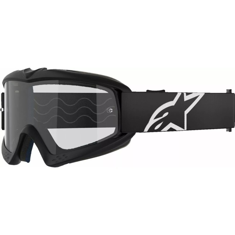 Alpinestar Vision Corp Schutzbrille für Jungen Schwarz | Klare Linse