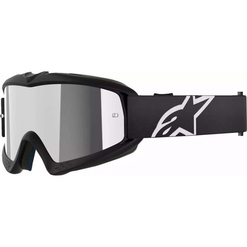 Alpinestar Vision Corp Youth Goggle Black |S ilver Mirror Lens 5140225-1456-OS Alpinestars Kids Motocross Goggles