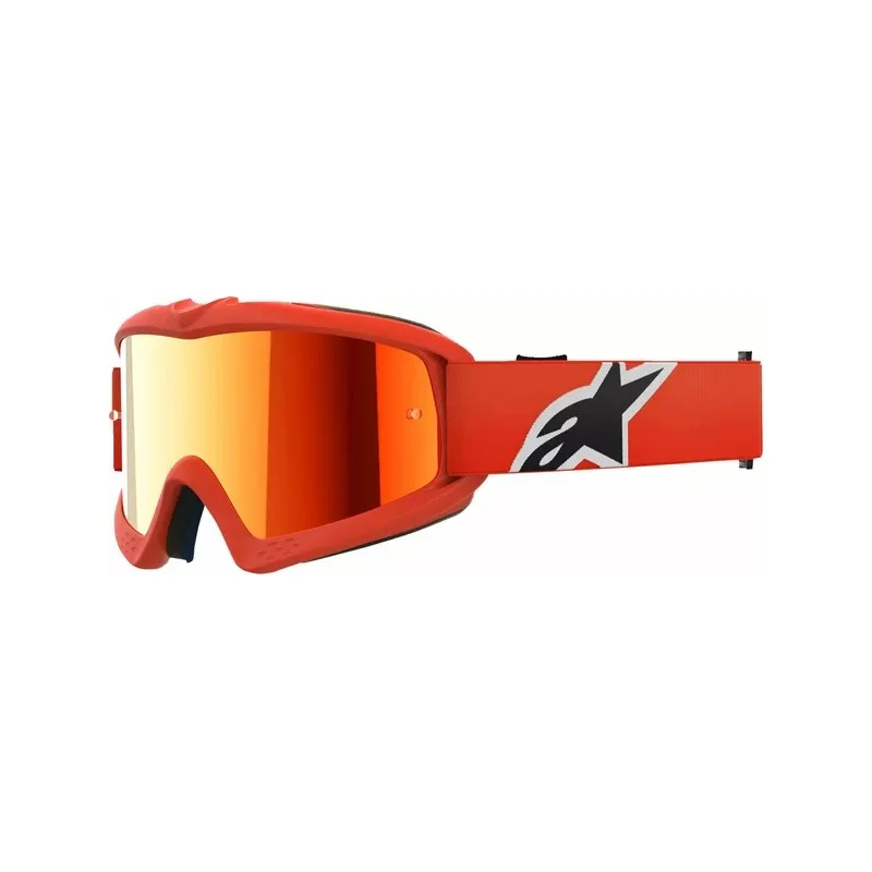 Alpinestar Vision Corp Youth Goggle Orange|Red Mirror Lens 5140225-480-OS Alpinestars Kids Motocross Goggles