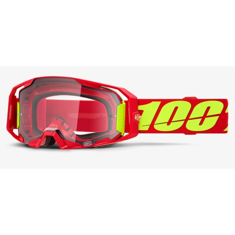 Crossbrille 100 % ARmatic Red Fluo| Klare Linse