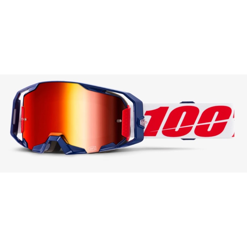 100% Goggle ARmatic Mach Z | Red Mirror Lens 26013797 100% Motocross Goggles