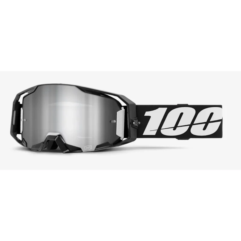 100% Goggle ARmatic Black | Silver Mirror Lens 26013719 100% Motocross Goggles