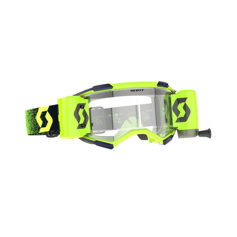 Maschera occhiale Mx Scott Fury WFS Verde fluo | Lente Clear Works 2785965727113