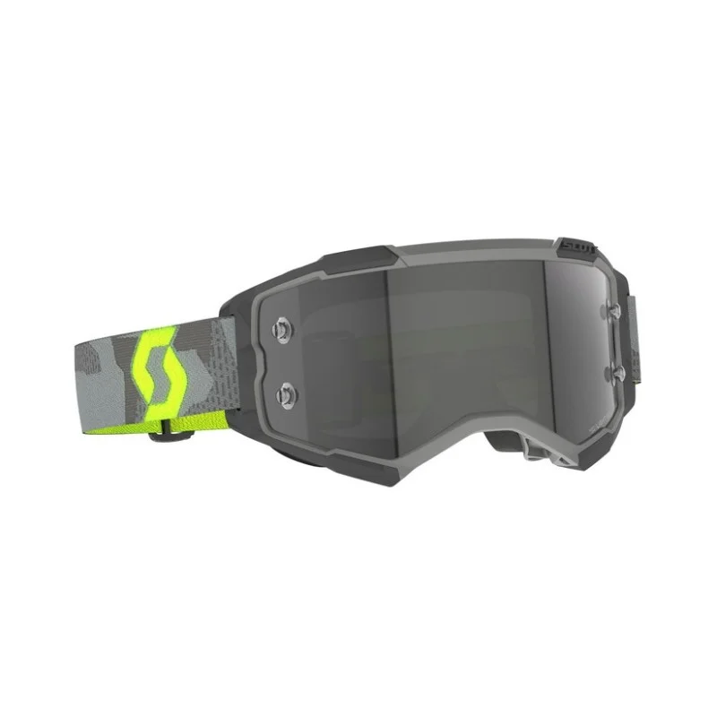 Goggles mx Scott Fury Grey / Fluo Yellow | Light sensitive Lens Grey Works 2728277697327 Scott Motocross Goggles