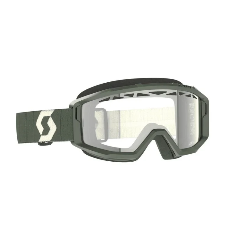 Crossbrille Scott Primal Enduro Grüne Kaki | Klare Linse