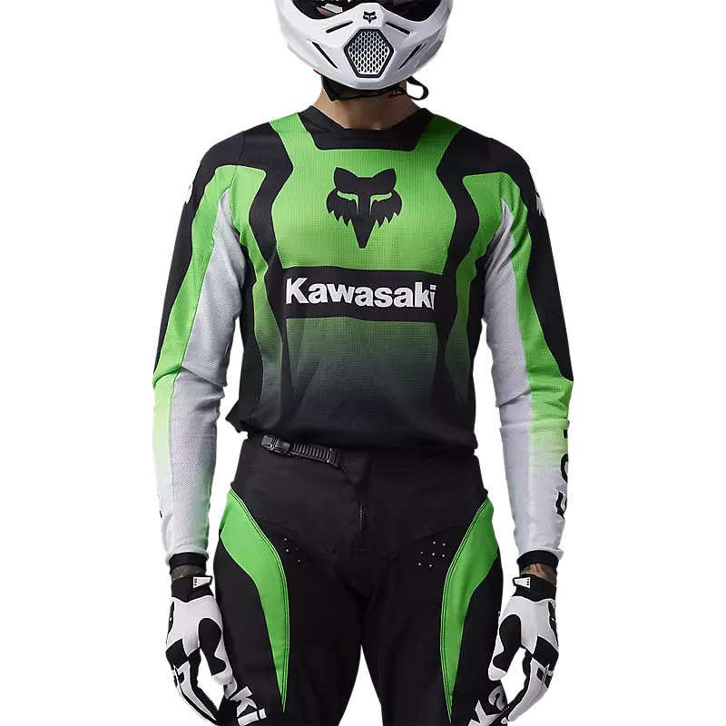 Crossbekleidungsset FOX 180 Kawasaki Fluo Grün