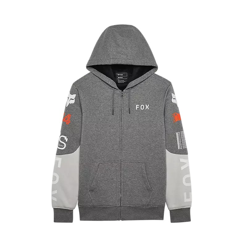 Fleece FOX RS Blocked Sasquatch Zip-Up | Light Grey 32900-097 Fox hoodies-sweaters-Jacket-Pants