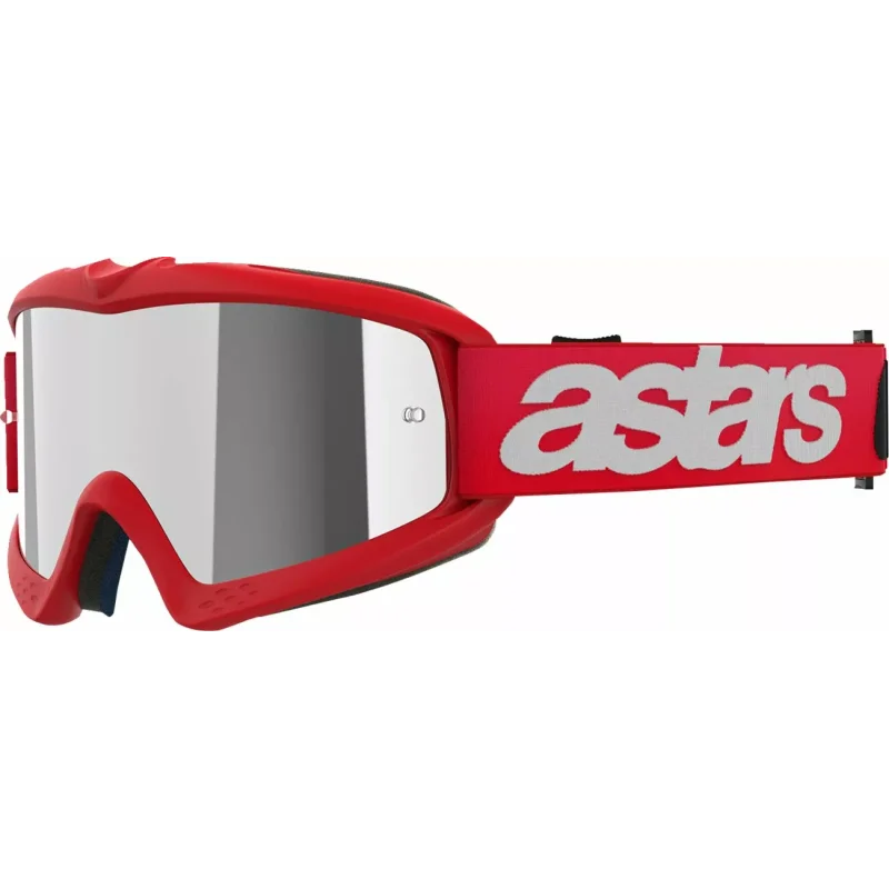 Alpinestar Vision Blaze Schutzbrille für Jungen Rot | verspiegelte Linse