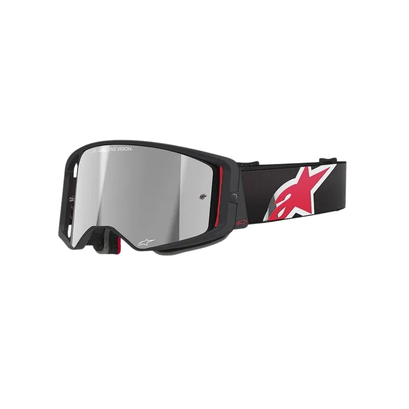 Mx Goggle Alpinestars Supertech Corp Absolute Vision Black Red mirror lens 5100325-1434-OS Alpinestars Motocross Goggles