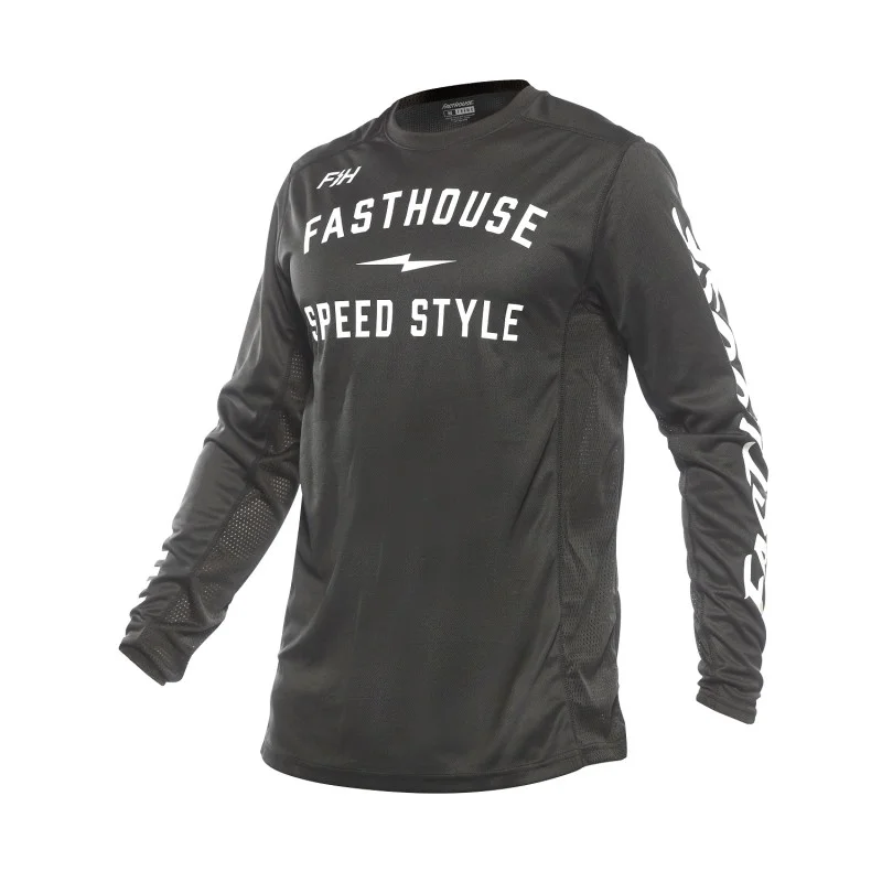 Fasthouse Grindhouse 24.2 Grit schwarzes Kindertrikot