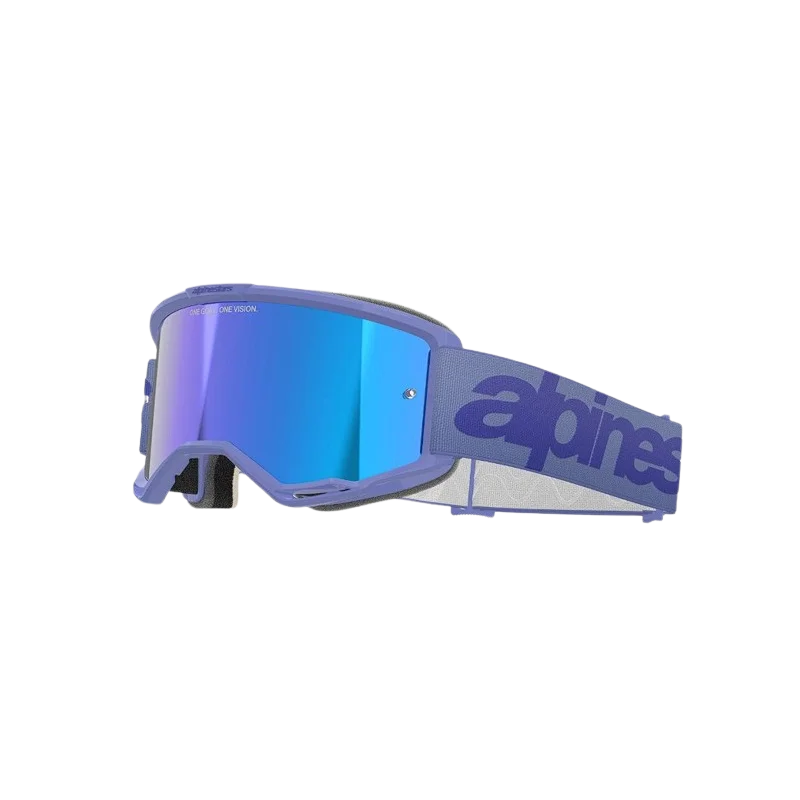 Mx Goggle Alpinestars Vision 5 Wordmark Purple Mirror Lens 5102425-3116 Alpinestars Motocross Goggles