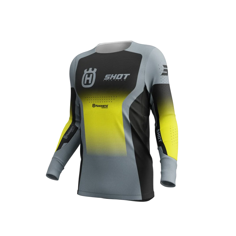 Jersey Shot Aerolite Husqvarna 2025 schwarz grau