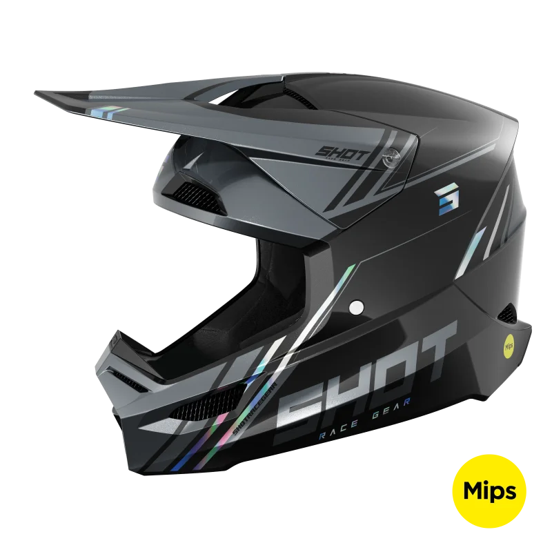 Casco Shot Race Spirit Black Holo A06-21OB-D01