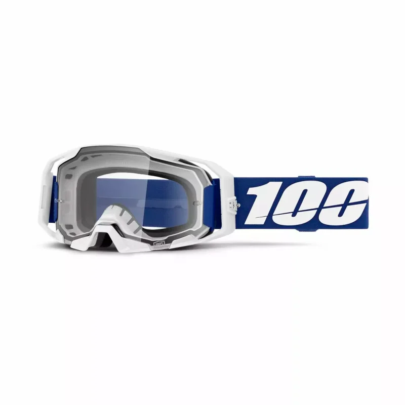 100% ARmatic Goggle Blue Clear 26013811 100% Motocross Goggles