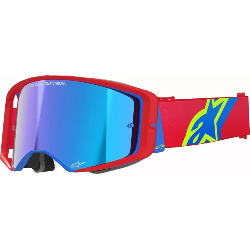 Mx Goggle Alpinestars Supertech Corp Absolute Vision Red/Blue mirror lens 5100325-3055-OS Alpinestars Motocross Goggles