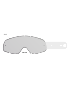 Clear lens + 10 tear off E3601-1529503991 Compatibili - Aftermarket Goggle Accessories
