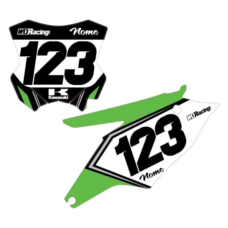 Number plates decal Kawasaki-Factory FACT-Kaw WD Graphics Kawasaki