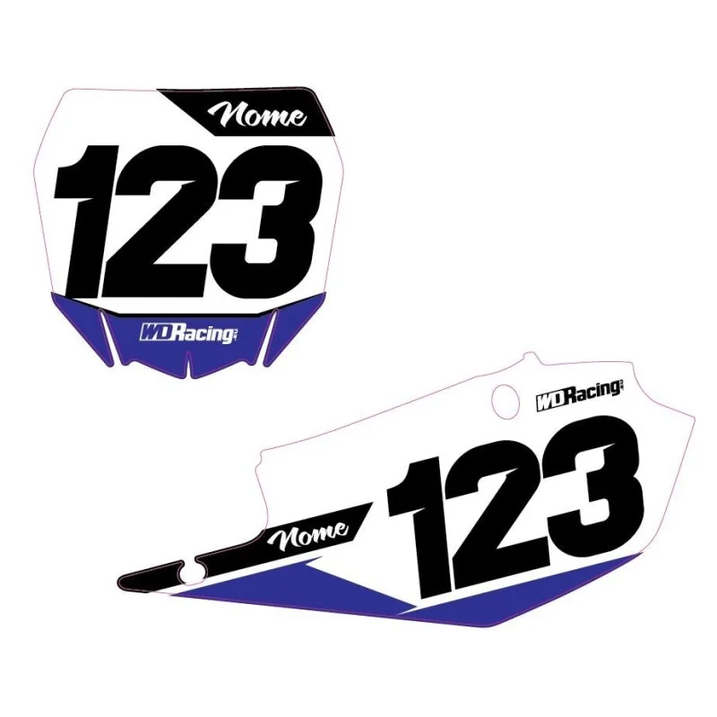 Number plates decal Yamaha-Race1 RAC1-YAM WD Graphics Yamaha