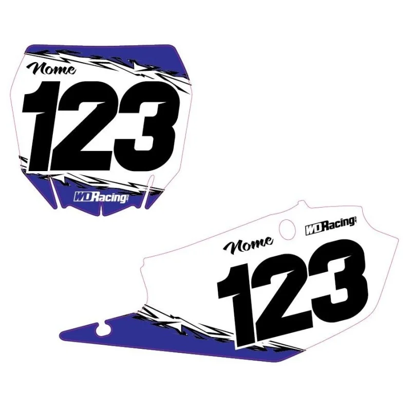 Number plates decal Yamaha-Extra EXTRA-YAM WD Graphics Yamaha