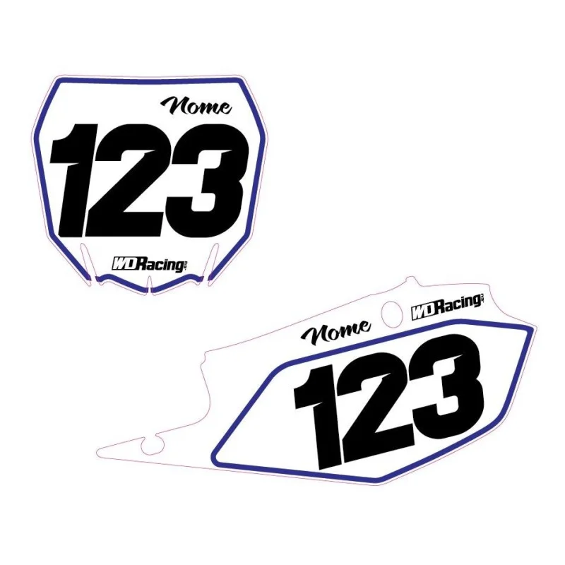 Number plates decal Yamaha-Base BASE-YAM WD Graphics Yamaha