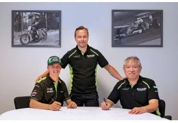 Mathis Valin con il Kawasaki Racing Team